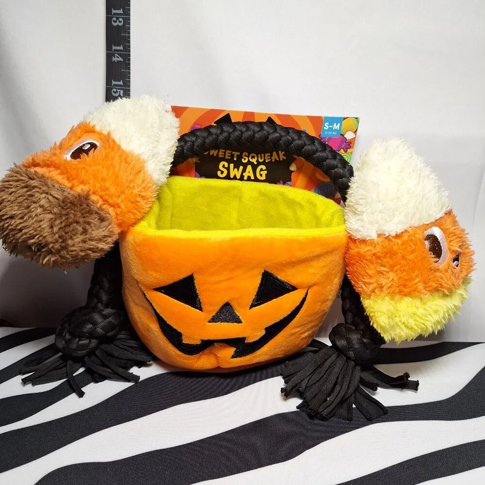 NWT Bark Sweet Squeak Swag Dog Toy S-M